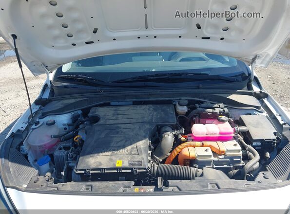 KMHC65LC7MU245693 2021 HYUNDAI IONIQ HYBRID White უკანა ხედი