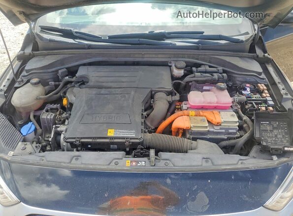 KMHC65LC7MU257942 2021 HYUNDAI IONIQ Blue Widok wnętrza z tyłu