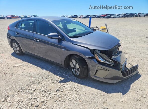 KMHC65LC8HU055410 2017 HYUNDAI IONIQ Charcoal Delantero derecho