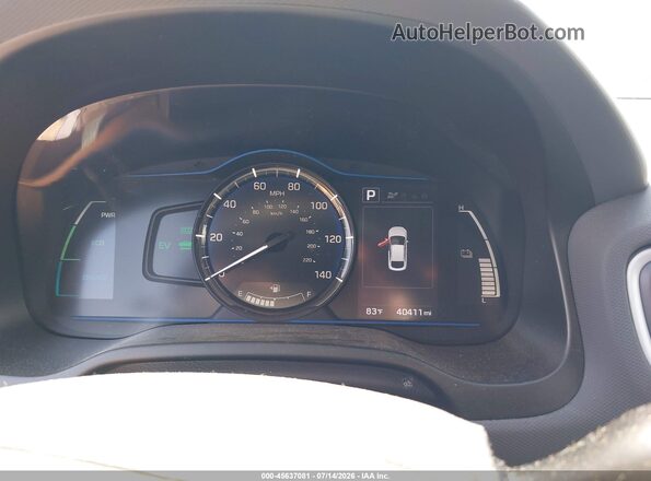 KMHC65LC8JU076702 2018 HYUNDAI IONIQ HYBRID Gray Հետևի նստատեղերի տեսք