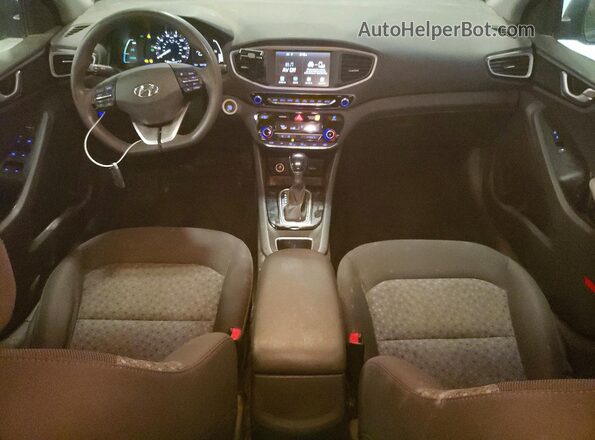 KMHC65LC8KU129366 2019 HYUNDAI IONIQ Gray Widok deski rozdzielczej