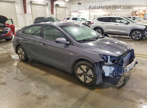KMHC65LC8KU129366 2019 HYUNDAI IONIQ Gray Przód prawy