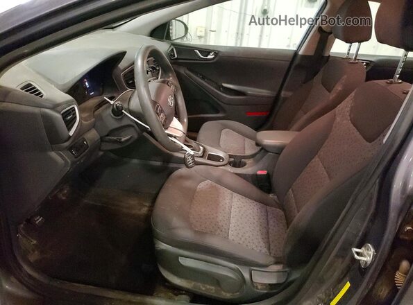 KMHC65LC8KU129366 2019 HYUNDAI IONIQ Gray Widok wnętrza z przodu
