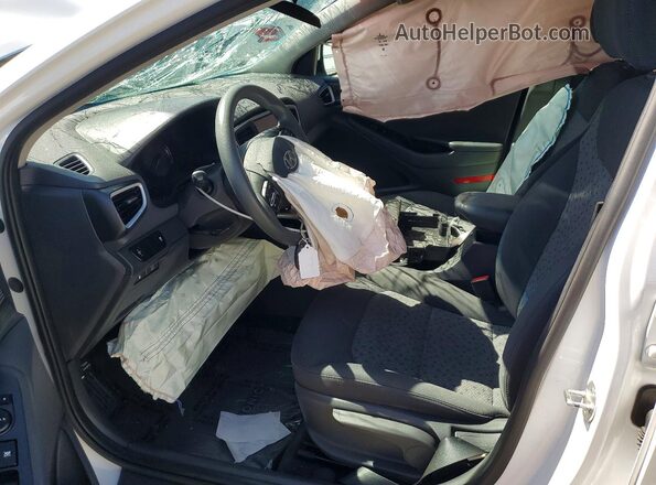 KMHC65LC8KU163548 2019 HYUNDAI IONIQ White წინა სალონის ხედი