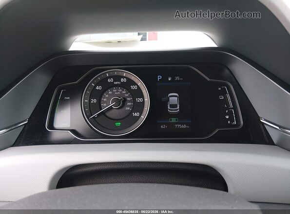 KMHC65LC8LU219778 2020 HYUNDAI IONIQ HYBRID White უკანა სავარძლების ხედი