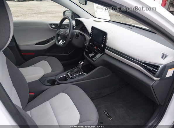 KMHC65LC8LU219778 2020 HYUNDAI IONIQ HYBRID White წინა სალონის ხედი