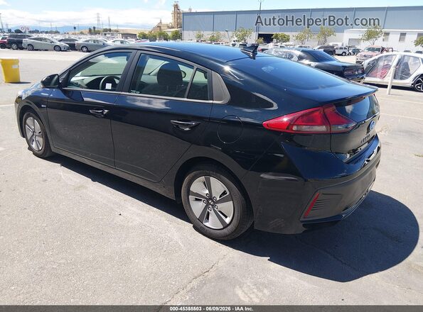 KMHC65LC9JU076630 2018 HYUNDAI IONIQ HYBRID Black უკანა მარცხენა
