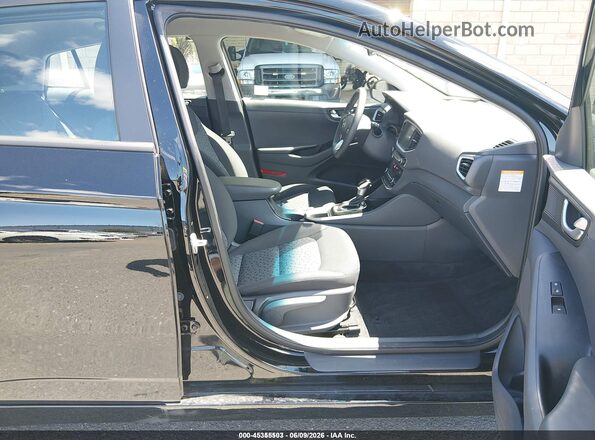 KMHC65LC9JU076630 2018 HYUNDAI IONIQ HYBRID Black წინა სალონის ხედი