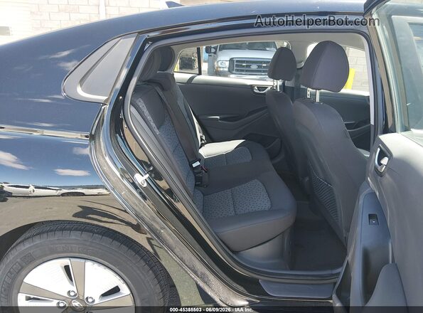 KMHC65LC9JU076630 2018 HYUNDAI IONIQ HYBRID Black VIN კოდის სტიკერის ხედი