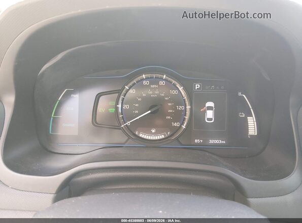 KMHC65LC9JU076630 2018 HYUNDAI IONIQ HYBRID Black უკანა სავარძლების ხედი