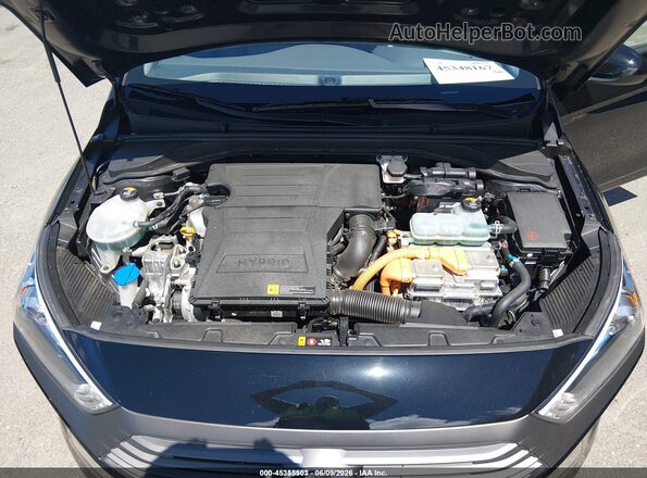 KMHC65LC9JU076630 2018 HYUNDAI IONIQ HYBRID Black უკანა ხედი
