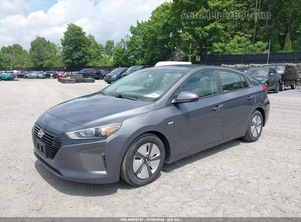 KMHC65LC9JU101168 2018 HYUNDAI IONIQ HYBRID Gray Przód lewy