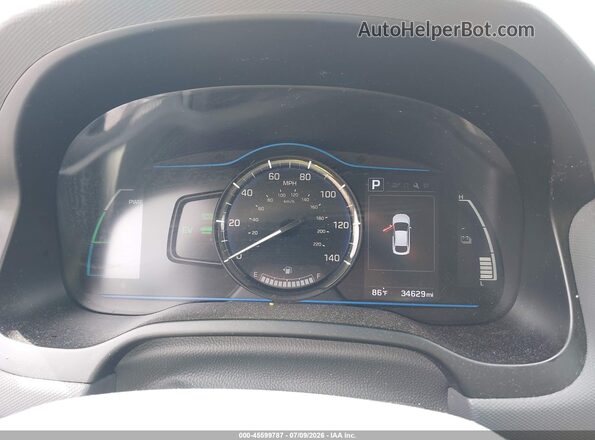 KMHC65LC9JU101168 2018 HYUNDAI IONIQ HYBRID Gray Widok tylnych siedzeń