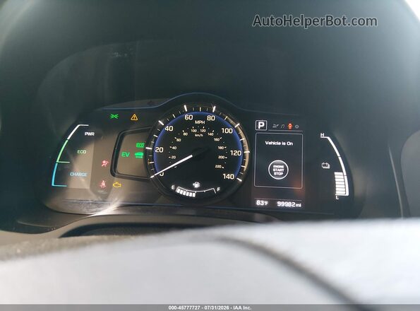 KMHC65LC9KU109563 2019 HYUNDAI IONIQ HYBRID Black Вид задніх сидінь