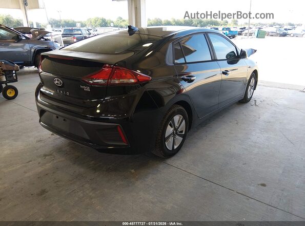 KMHC65LC9KU109563 2019 HYUNDAI IONIQ HYBRID Black Задня права чверть