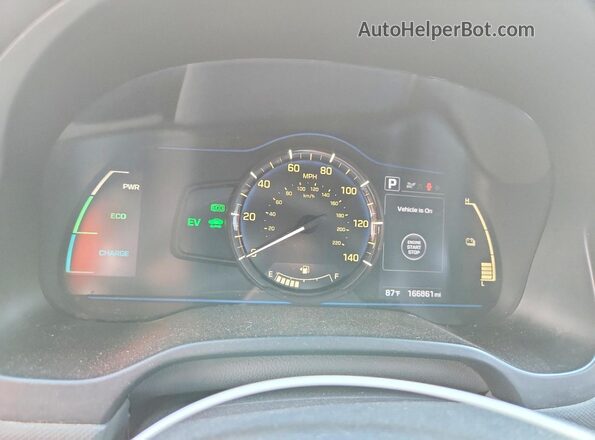KMHC65LC9KU111457 2019 HYUNDAI IONIQ Silver Vista del cuadro de instrumentos