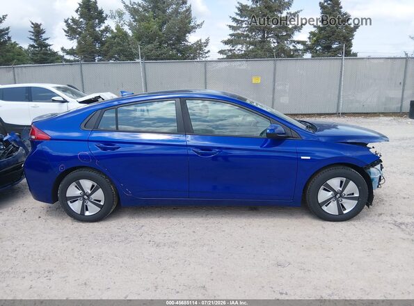 KMHC65LC9KU173523 2019 HYUNDAI IONIQ HYBRID Blue Widok wnętrza 360 stopni