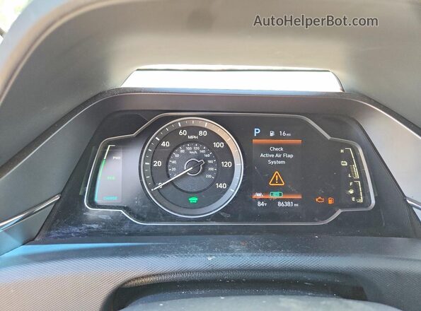 KMHC65LC9LU234922 2020 HYUNDAI IONIQ Silver Սարքավորումների վահանակի տեսք