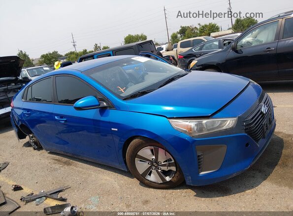 KMHC65LCXJU061392 2018 HYUNDAI IONIQ HYBRID Blue Панорамний вид салону 360°