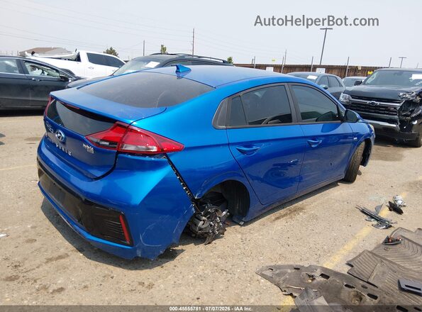KMHC65LCXJU061392 2018 HYUNDAI IONIQ HYBRID Blue Задня права чверть