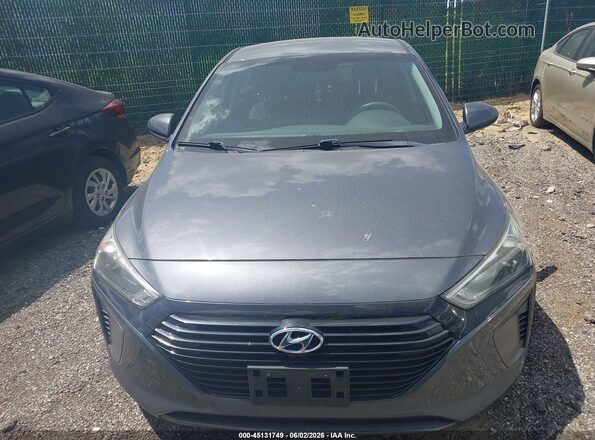 KMHC65LCXJU076023 2018 HYUNDAI IONIQ HYBRID Gray Widok z przodu
