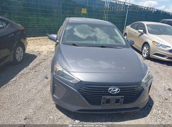 KMHC65LCXJU076023 2018 HYUNDAI IONIQ HYBRID Gray Widok zestawu wskaźników