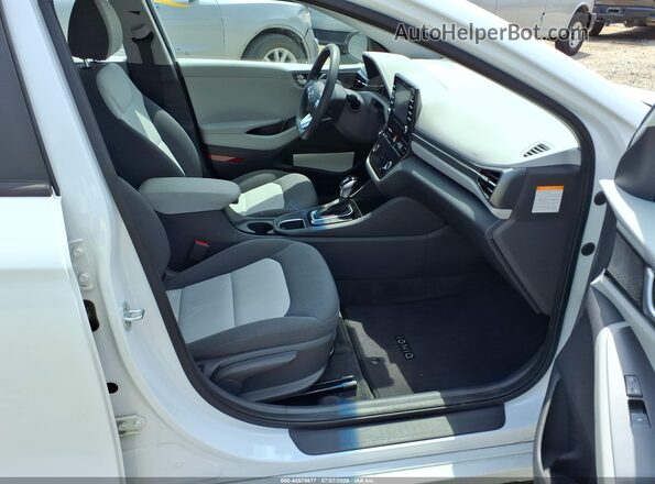 KMHC65LCXLU220317 2020 HYUNDAI IONIQ HYBRID White წინა სალონის ხედი