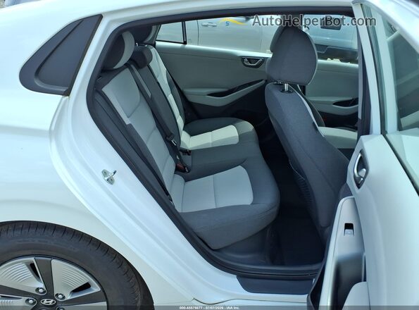 KMHC65LCXLU220317 2020 HYUNDAI IONIQ HYBRID White VIN კოდის სტიკერის ხედი