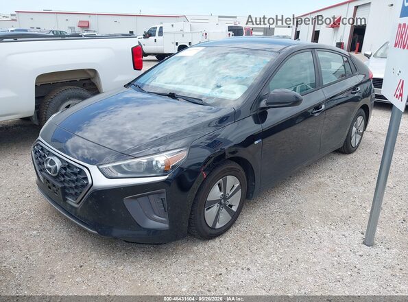 KMHC65LCXLU232869 2020 HYUNDAI IONIQ HYBRID Black წინა მარცხენა ხედი სამი მეოთხედიდან