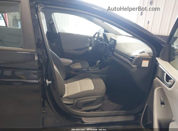 KMHC65LCXLU232869 2020 HYUNDAI IONIQ HYBRID Black წინა სალონის ხედი