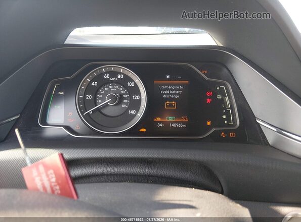 KMHC65LCXMU255828 2021 HYUNDAI IONIQ HYBRID Red Widok tylnych siedzeń