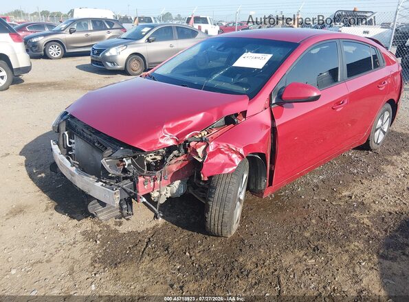 KMHC65LCXMU255828 2021 HYUNDAI IONIQ HYBRID Red Widok z przodu