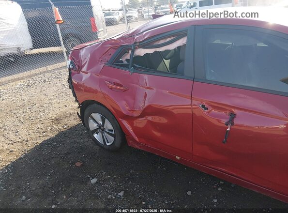 KMHC65LCXMU255828 2021 HYUNDAI IONIQ HYBRID Red Widok zestawu wskaźników