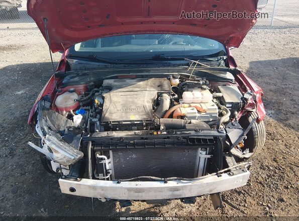 KMHC65LCXMU255828 2021 HYUNDAI IONIQ HYBRID Red Widok z tyłu