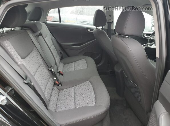 KMHC65LD0KU172740 2019 HYUNDAI IONIQ Black Вид задніх сидінь