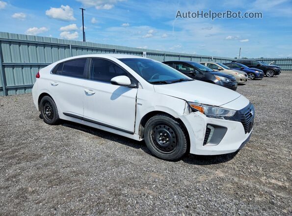 KMHC65LD1JU069759 2018 HYUNDAI IONIQ White Передня права чверть