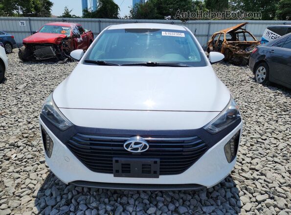 KMHC65LD2KU178569 2019 HYUNDAI IONIQ White Widok z przodu