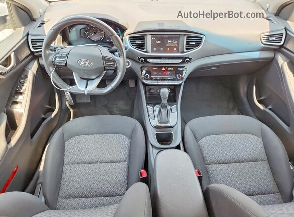 KMHC65LD2KU178569 2019 HYUNDAI IONIQ White Widok deski rozdzielczej