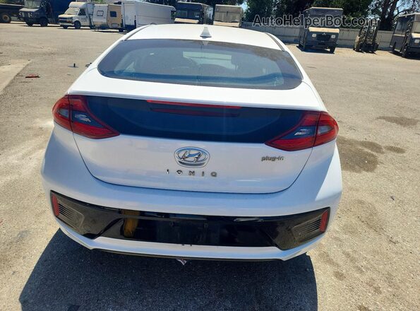 KMHC65LD3KU105680 2019 HYUNDAI IONIQ White Հետևի տեսք