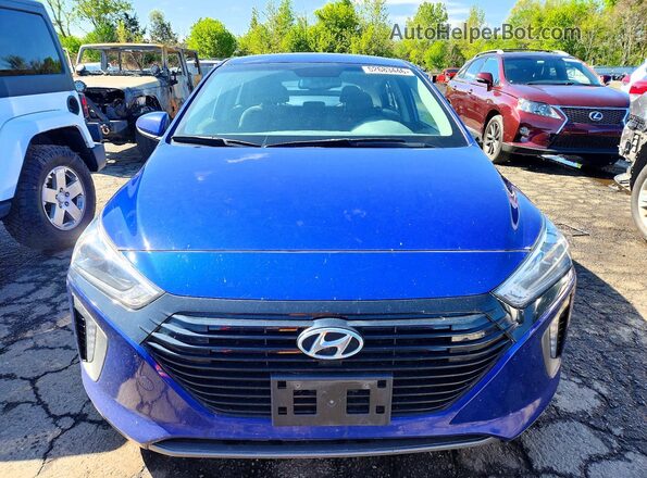 KMHC65LD3KU140834 2019 HYUNDAI IONIQ Blue Vista frontal