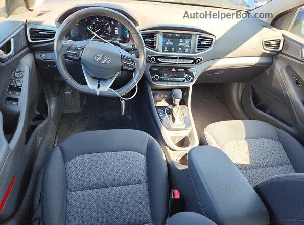 KMHC65LD3KU140834 2019 HYUNDAI IONIQ Blue Vista del salpicadero