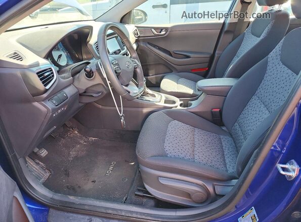 KMHC65LD3KU140834 2019 HYUNDAI IONIQ Blue Vista interior delantera