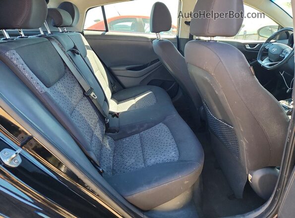 KMHC65LD8KU166703 2019 HYUNDAI IONIQ Black Вид задніх сидінь