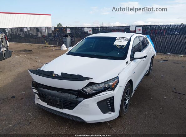 KMHC75LC0HU030210 2017 HYUNDAI IONIQ HYBRID White Przód lewy