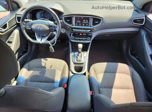 KMHC75LC0HU049985 2017 HYUNDAI IONIQ Blue Առջևի վահանակի տեսք