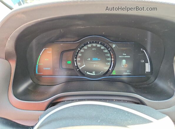 KMHC75LC0HU049985 2017 HYUNDAI IONIQ Blue Սարքավորումների վահանակի տեսք