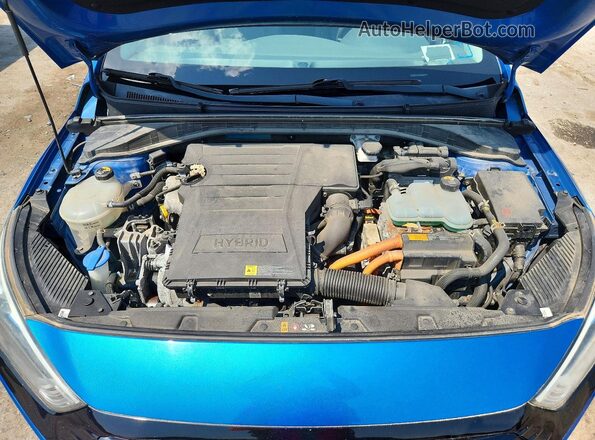 KMHC75LC0HU049985 2017 HYUNDAI IONIQ Blue Սալոնի հետևի տեսք