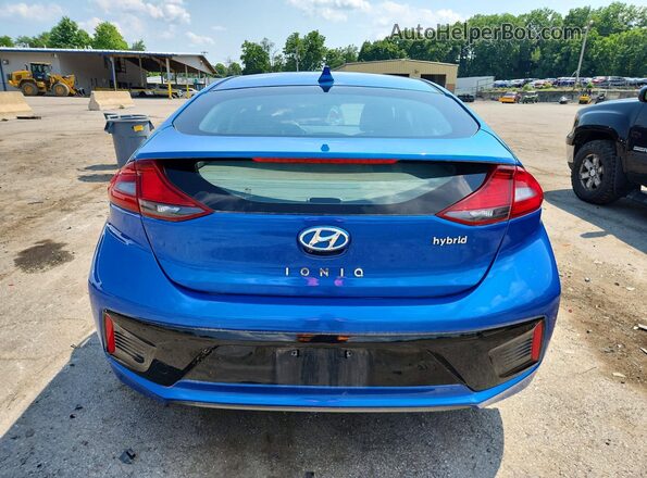 KMHC75LC0HU049985 2017 HYUNDAI IONIQ Blue Հետևի տեսք
