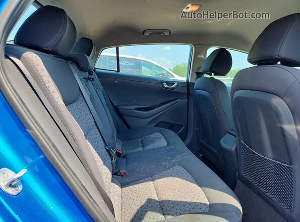 KMHC75LC0HU049985 2017 HYUNDAI IONIQ Blue Հետևի նստատեղերի տեսք