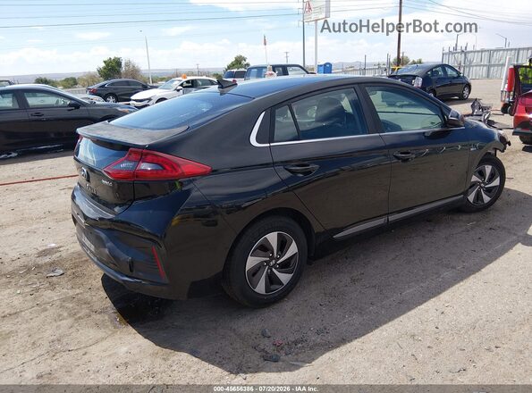 KMHC75LC0JU069496 2018 HYUNDAI IONIQ HYBRID Черный Задняя правая четверть